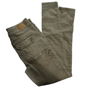 American Eagle Olive green skinny cargo jeans